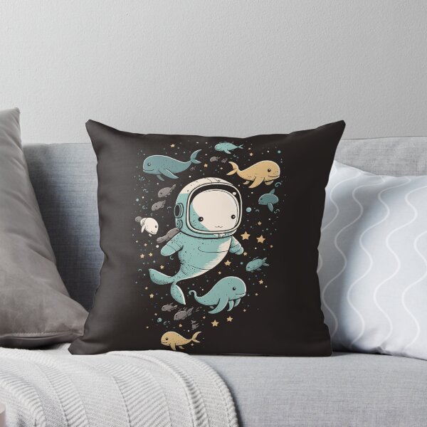 Item preview, Adorables ballenas astronautas en gravedad cero designed and sold by JOLI Design.