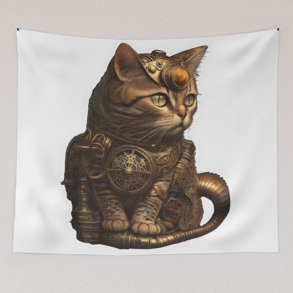 Item preview, Steampunk Animals - Mechanical Cats #12 designed and sold by MindAsylum.