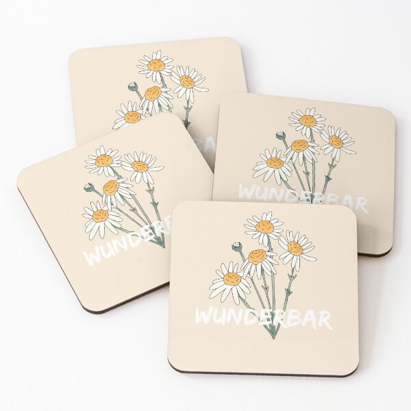 Item preview, Wunderbar - "Wonderful" German Typography Design with Daisy Flower Background designed and sold by RM-Journey.