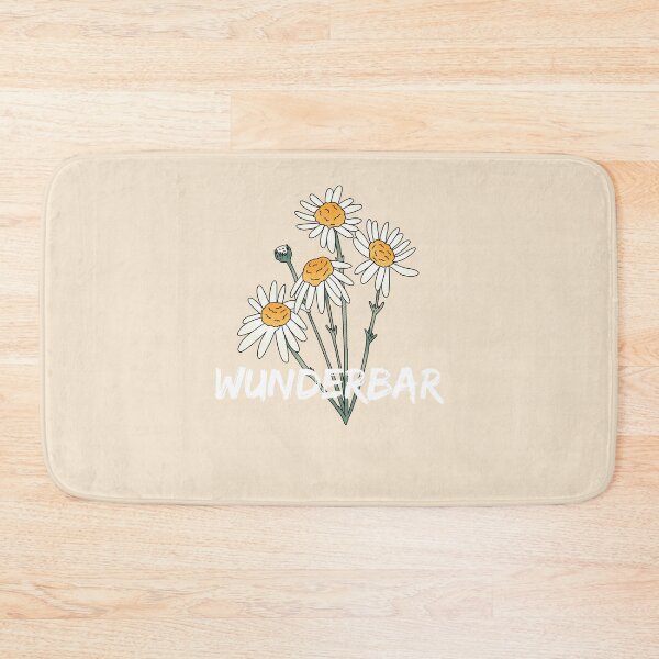 Item preview, Wunderbar - "Wonderful" German Typography Design with Daisy Flower Background designed and sold by RM-Journey.