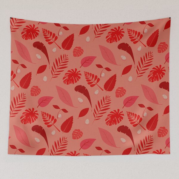 Item preview, Eggels Red Leaves designed and sold by Victoria Lehnard.
