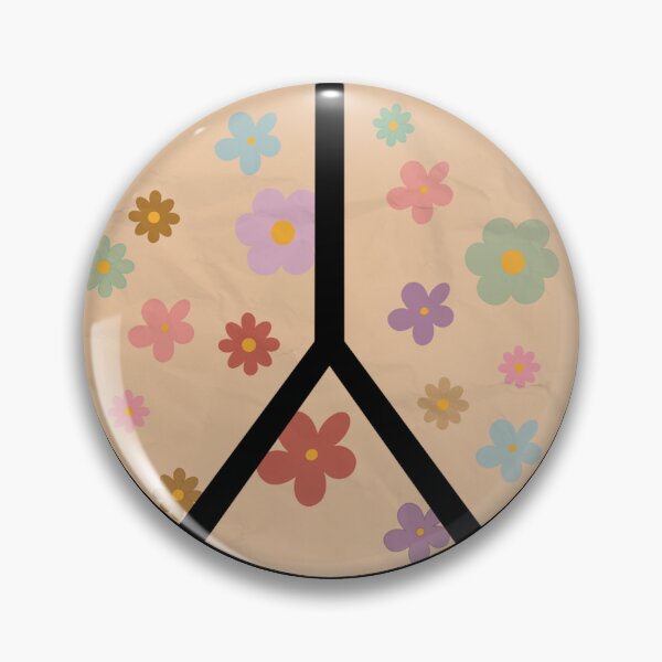 Item preview, Groovy Vintage Flower Power Peace and Mushrooms designed and sold by By Aurora Sky.