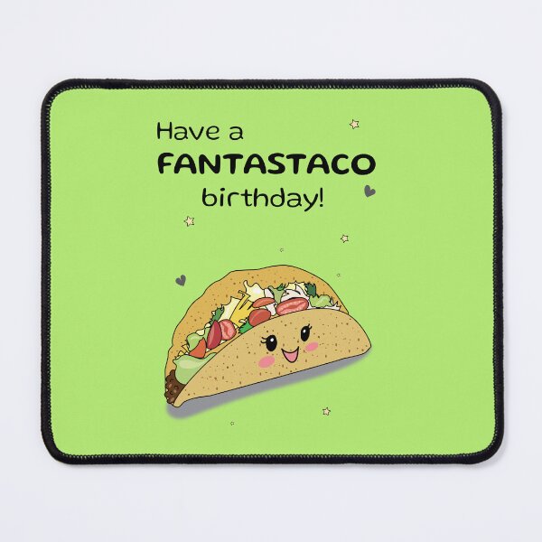 Item preview, Have a fantastaco birthday! Funny Birthday gift with taco pun joke designed and sold by HajnalkArt.