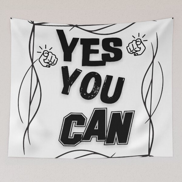 Item preview, Yes You Can motivationa quote designed and sold by smitke.