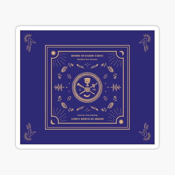 House of Cards Tarot - Blue Sticker
