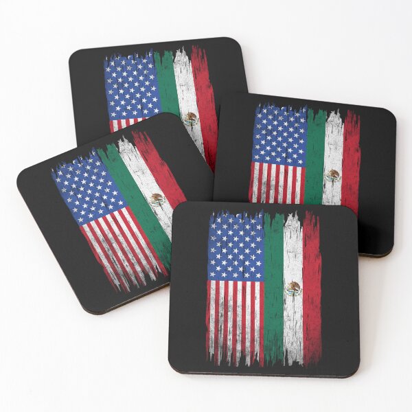 Item preview, Mexican Roots Half American Half Mexican Flag Vintage designed and sold by RosannaArt.