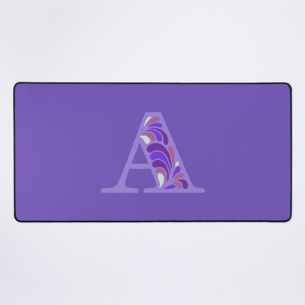 Item preview, Letter A Fancy Monogram Hippie Initial Purple designed and sold by everything4eva.