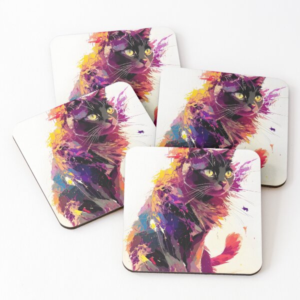 Item preview, cat fire abstract beauty designed and sold by anamwp.