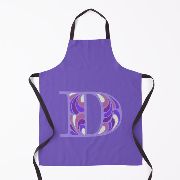 Item preview, Letter D Fancy Monogram Hippie Initial Purple designed and sold by everything4eva.