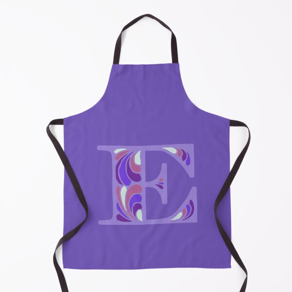 Item preview, Letter E Fancy Monogram Hippie Initial Purple designed and sold by everything4eva.