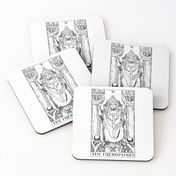 Item preview, The Hierophant Tarot in black designed and sold by winterwinter.