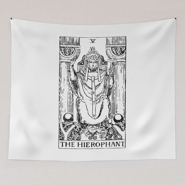 Item preview, The Hierophant Tarot in black designed and sold by winterwinter.
