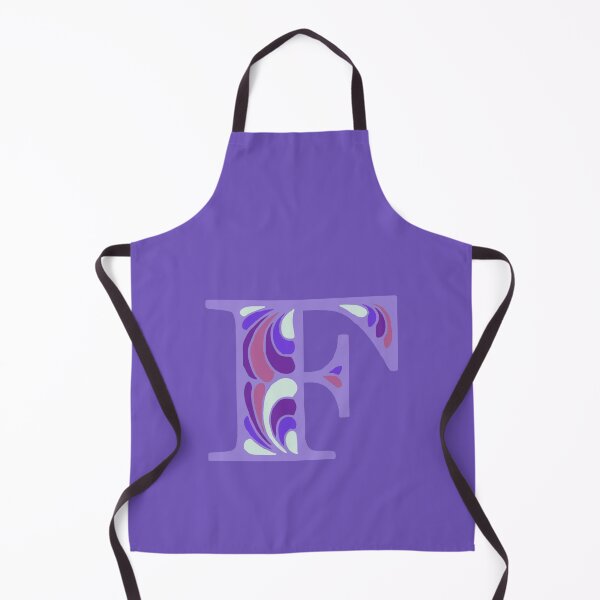 Item preview, Letter F Fancy Monogram Hippie Initial Purple designed and sold by everything4eva.