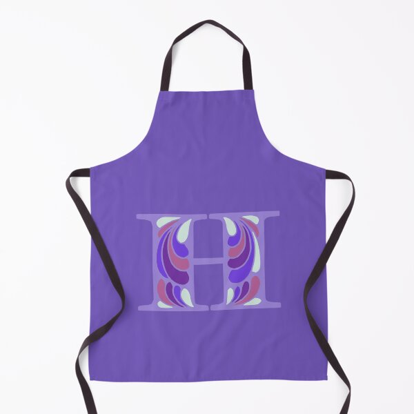 Item preview, Letter H Fancy Monogram Hippie Initial Purple designed and sold by everything4eva.