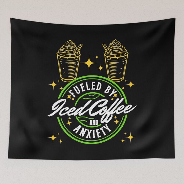 Item preview, Fueled By Coffee And Anxiety designed and sold by RockBeeDesigns.