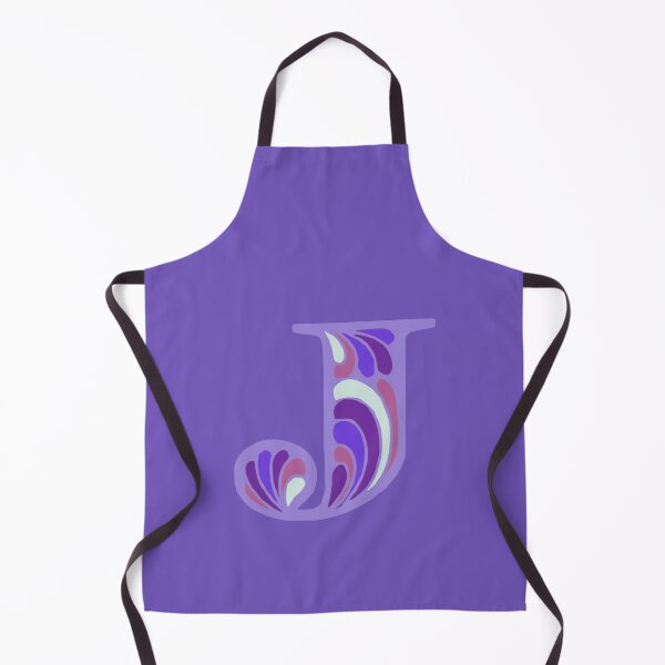 Item preview, Letter J Fancy Monogram Hippie Initial Purple designed and sold by everything4eva.