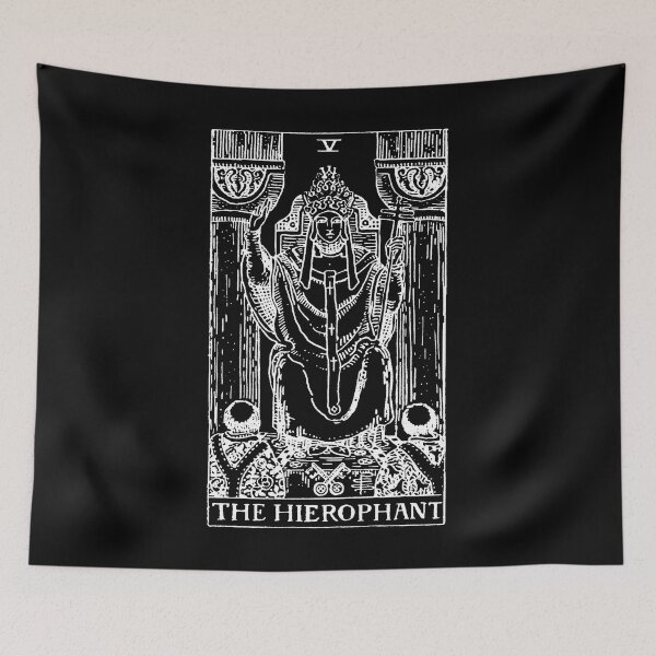 Item preview, The Hierophant Tarot in white designed and sold by winterwinter.
