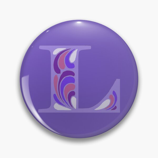 Item preview, Letter L Fancy Monogram Hippie Initial Purple designed and sold by everything4eva.