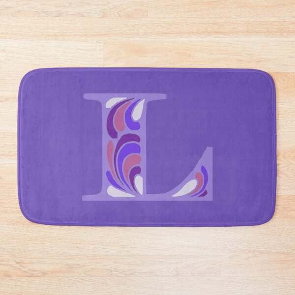 Item preview, Letter L Fancy Monogram Hippie Initial Purple designed and sold by everything4eva.