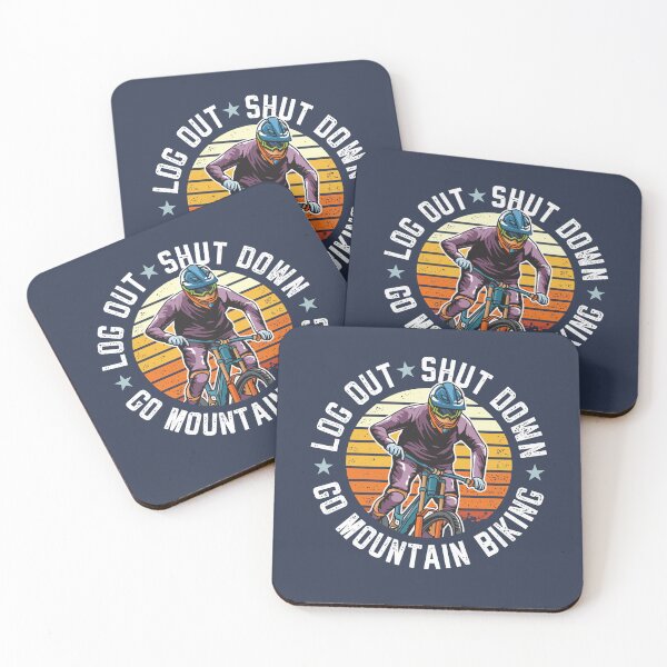 Item preview, Log Out Shut Down Mountain Biking Hobby Pastime designed and sold by propellerhead.