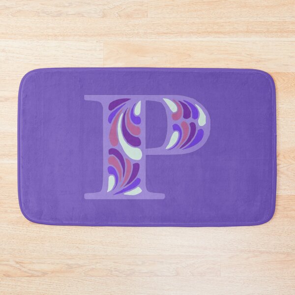 Item preview, Letter P Fancy Monogram Hippie Initial Purple designed and sold by everything4eva.