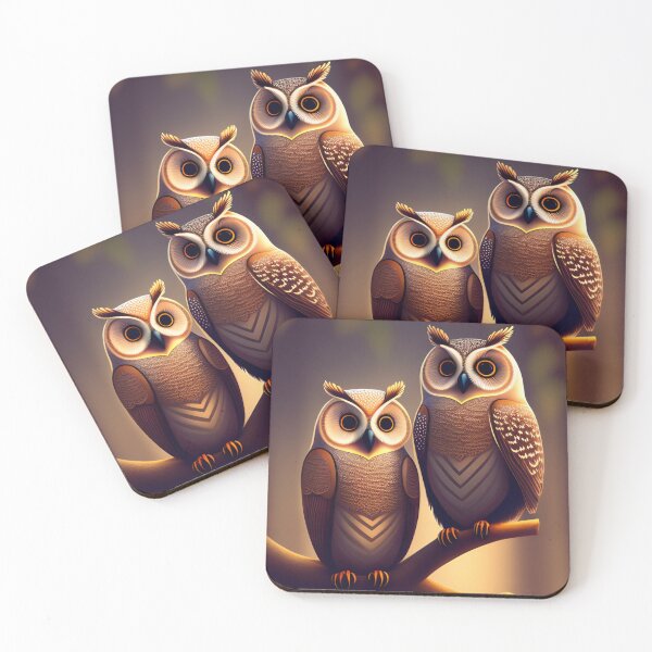 Item preview, Pair of owls designed and sold by Myshopthings.