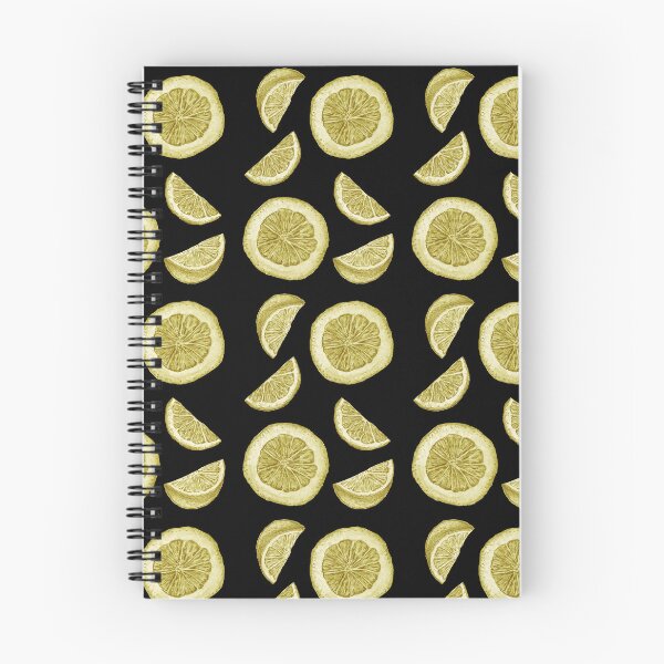 Item preview, Lemons on Black Pattern designed and sold by BirdsNatureArt.