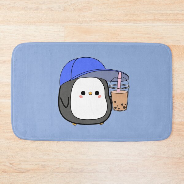 Item preview, Penguin Drinking Bubble Tea - Kawaii designed and sold by LMoonDesigns.