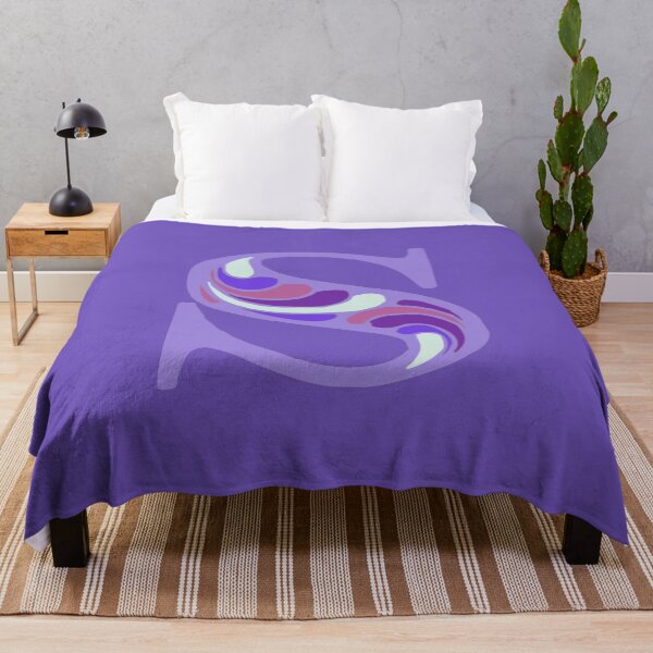 Item preview, Letter S Fancy Monogram Hippie Initial Purple designed and sold by everything4eva.