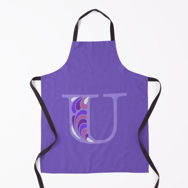 Item preview, Letter U Fancy Monogram Hippie Initial Purple designed and sold by everything4eva.