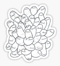 cluster crumple Sticker