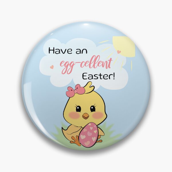Item preview, Have an egg-cellent Easter! Funny punny Easter with a cute peep designed and sold by HajnalkArt.