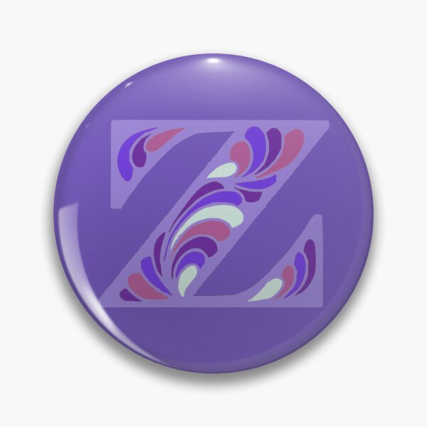 Item preview, Letter Z Fancy Monogram Hippie Initial Purple designed and sold by everything4eva.