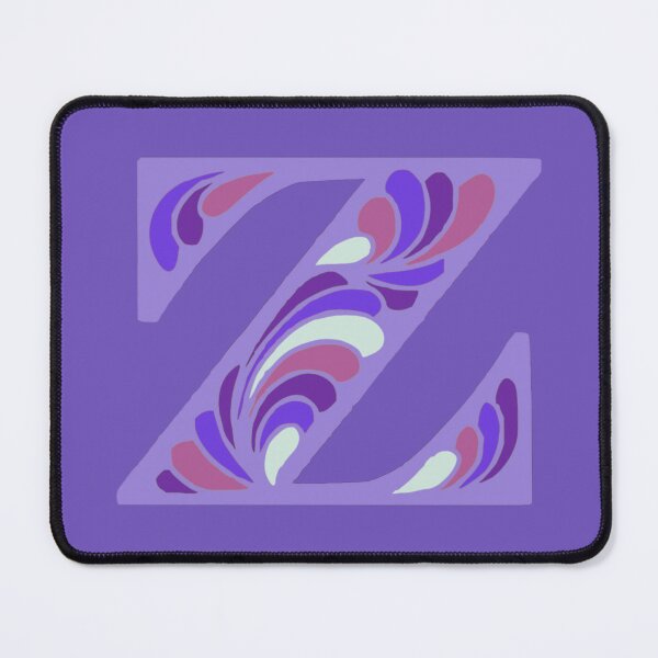 Item preview, Letter Z Fancy Monogram Hippie Initial Purple designed and sold by everything4eva.