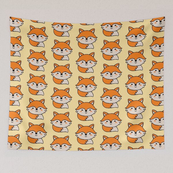 Item preview, Cute Kawaii Cartoon Fox designed and sold by 8thStreetDesign.