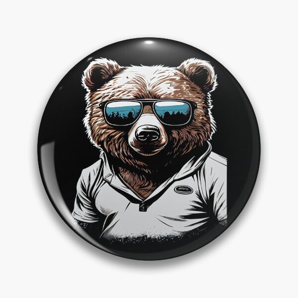 Item preview, Bear Wearing Sunglasses designed and sold by AiInker.