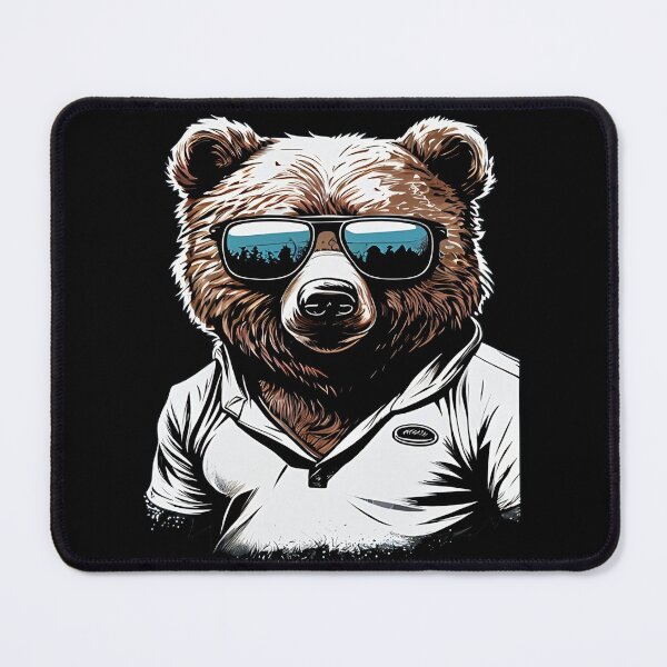 Item preview, Bear Wearing Sunglasses designed and sold by AiInker.