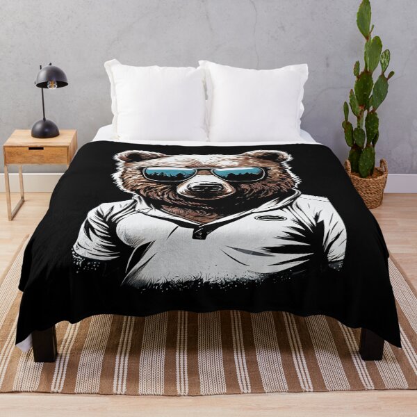 Item preview, Bear Wearing Sunglasses designed and sold by AiInker.