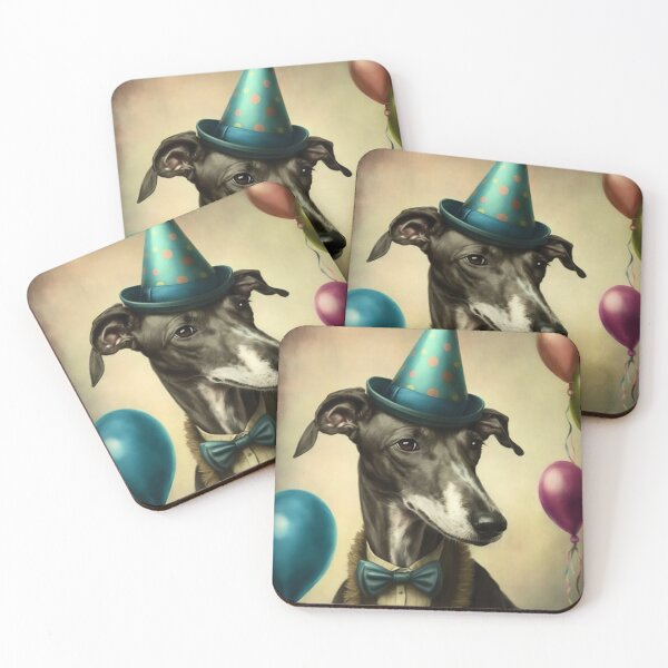 Item preview, Greyhound at a Birthday Party designed and sold by WalterWhatFace.