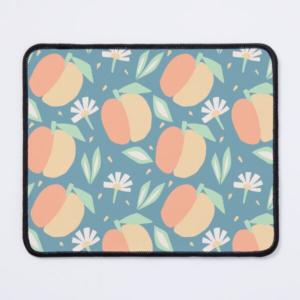 Item preview, Repeating abstract pattern with peaches in hand-drawn style designed and sold by Evartfinds.
