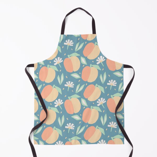 Item preview, Repeating abstract pattern with peaches in hand-drawn style designed and sold by Evartfinds.