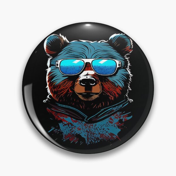 Item preview, Cool Bear Wearing Sunglasses designed and sold by AiInker.