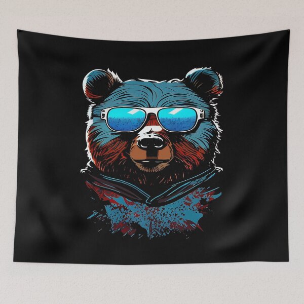Item preview, Cool Bear Wearing Sunglasses designed and sold by AiInker.