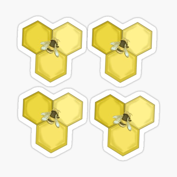 Honeycomb bumblebee Sticker