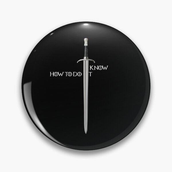 Item preview, I KNOW HOW TO DO IT WHITE TEXT LETTER WITH SWORD designed and sold by 007leon.