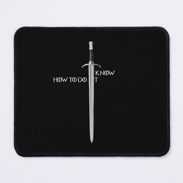 Item preview, I KNOW HOW TO DO IT WHITE TEXT LETTER WITH SWORD designed and sold by 007leon.