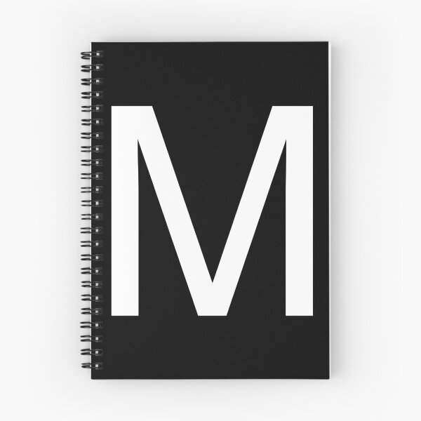 Item preview, Helvetica M in white designed and sold by winterwinter.
