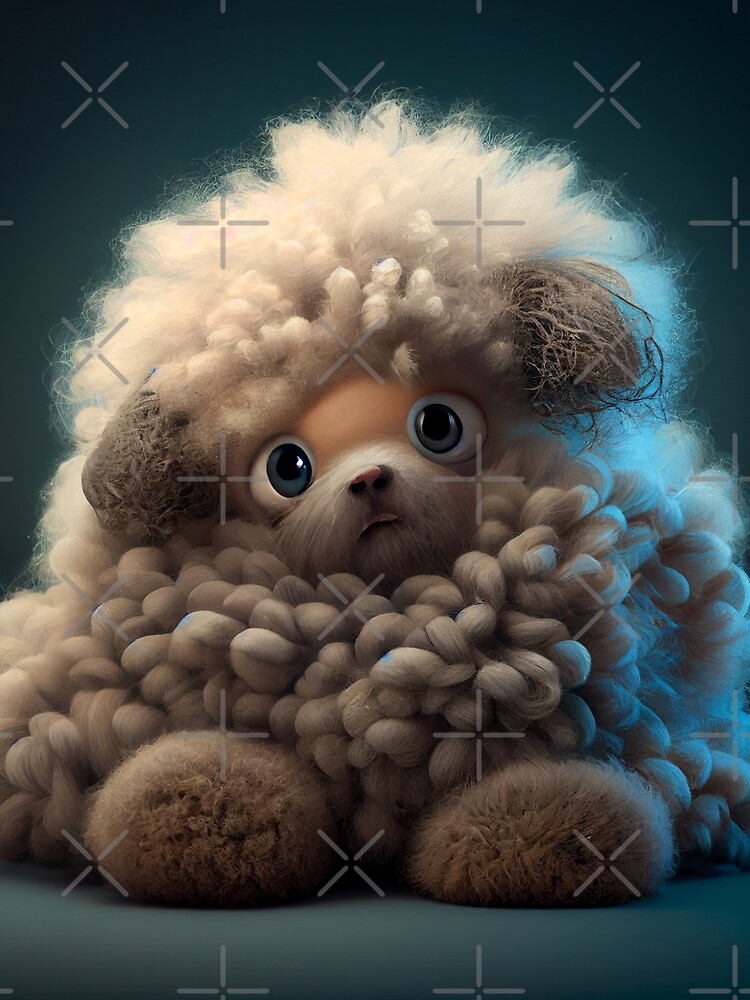 Thumbnail 3 von 3, Tuch, Wishy Fluffy and Bumpy Digital Painting designt und verkauft von CodeAndColors.