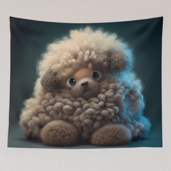 Item preview, Wishy Fluffy and Bumpy Digital Painting designed and sold by CodeAndColors.