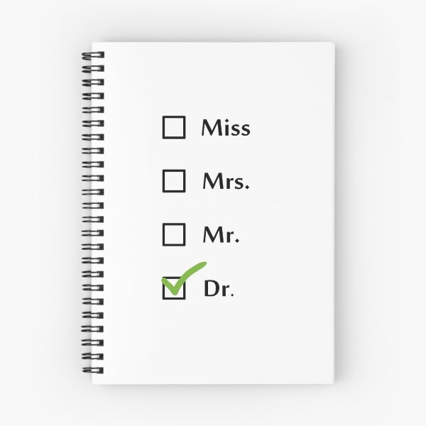 Item preview, Miss, Mr, Mrs, Dr. checkbox! designed and sold by doctorstudent.